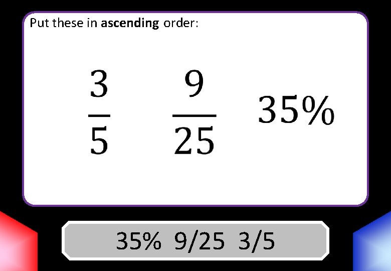Ordering Fractions Decimals Percentages Blockbusters In This Activity
