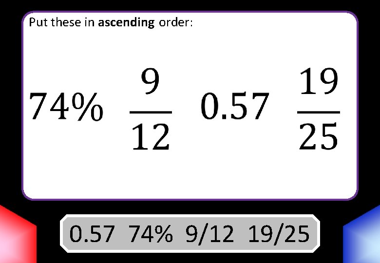 Ordering Fractions Decimals Percentages Blockbusters In This Activity