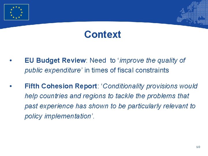 European Union Regional Policy – Employment, Social Affairs and Inclusion Context • EU Budget