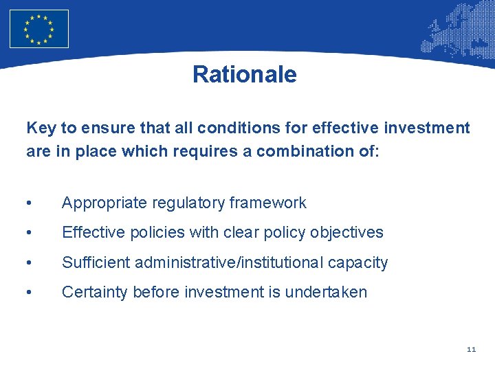 European Union Regional Policy – Employment, Social Affairs and Inclusion Rationale Key to ensure