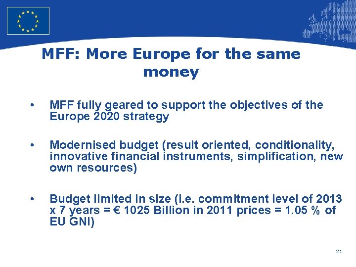 European Union Regional Policy – Employment, Social Affairs and Inclusion MFF: More Europe for