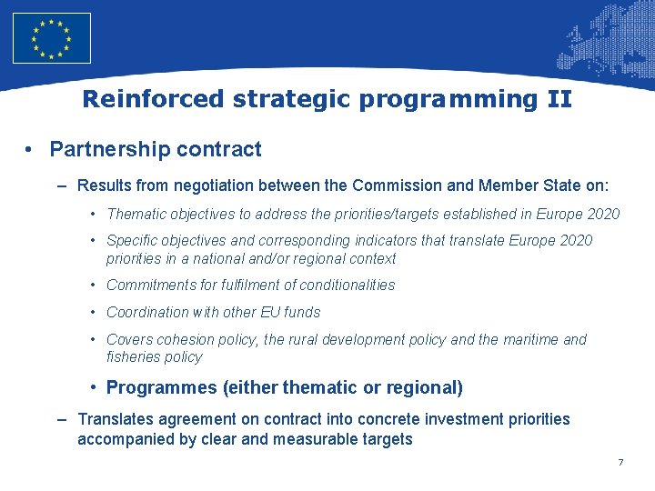 European Union Regional Policy – Employment, Social Affairs and Inclusion Reinforced strategic programming II