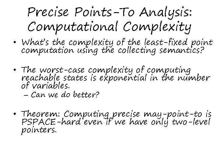 Pointer Analysis Lecture 2 G Ramalingam Microsoft Research
