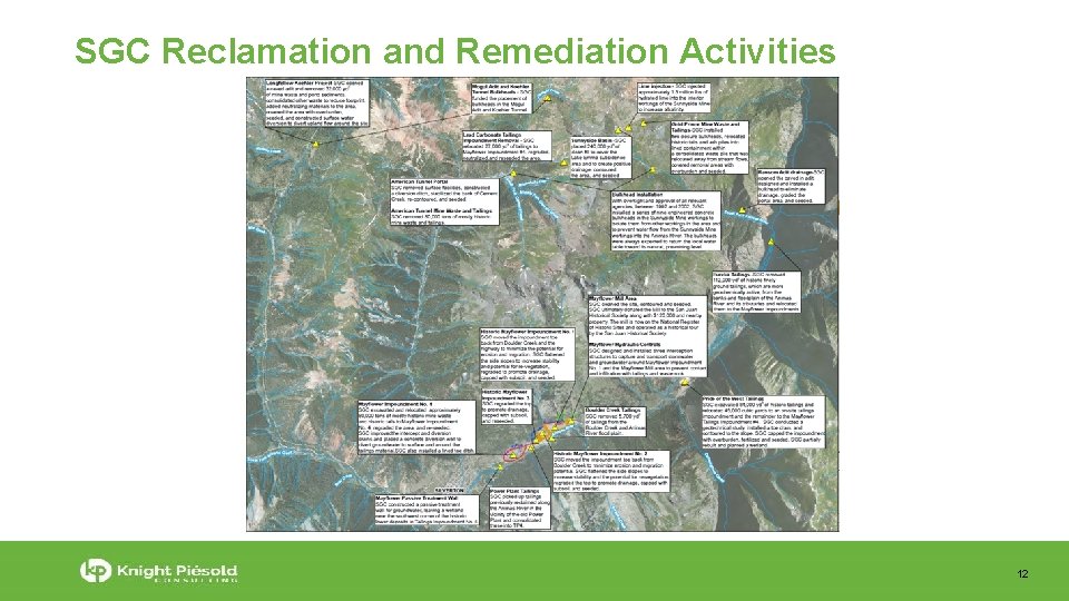 SGC Reclamation and Remediation Activities 12 