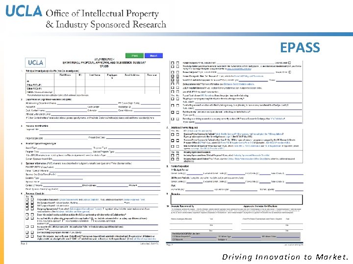 EPASS Driving Innovation to Market. EPASS Driving Innovation to Market.