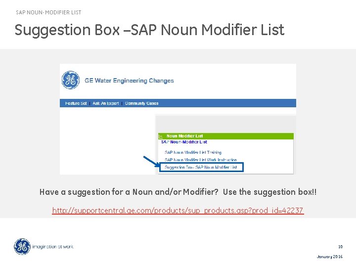 SAP NOUN-MODIFIER LIST Suggestion Box –SAP Noun Modifier List Have a suggestion for a