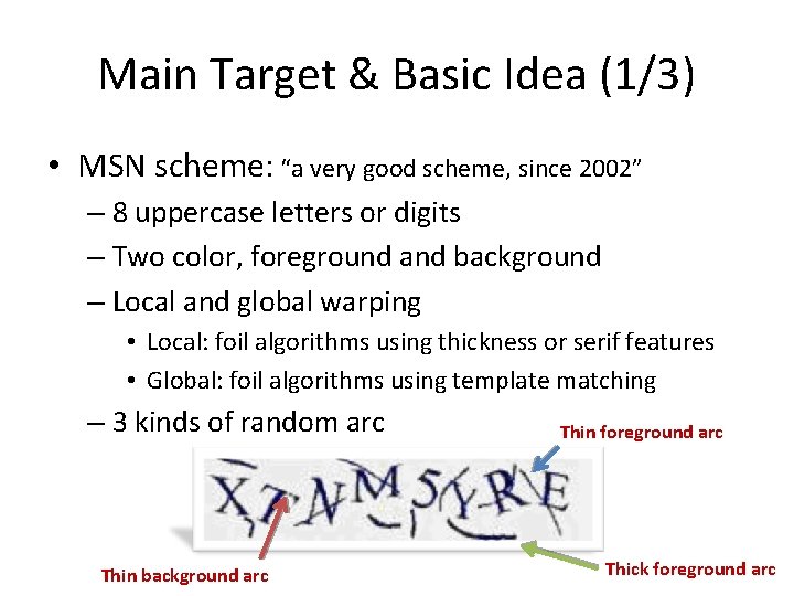 Main Target & Basic Idea (1/3) • MSN scheme: “a very good scheme, since