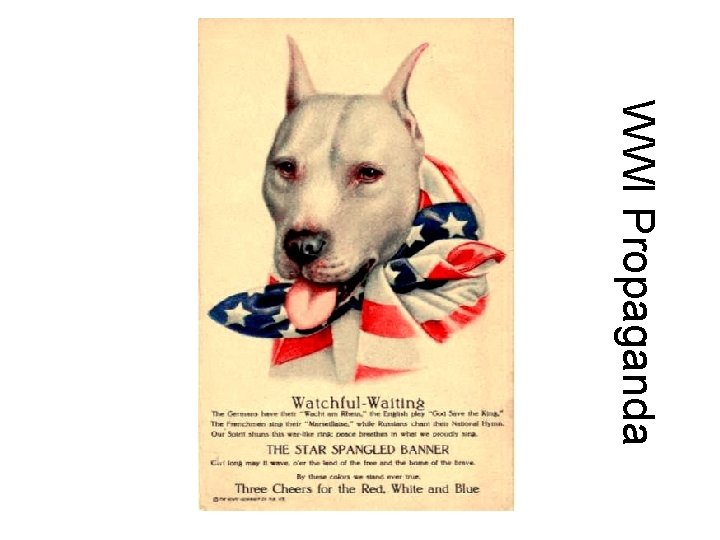 WWI Propaganda WWI Propaganda