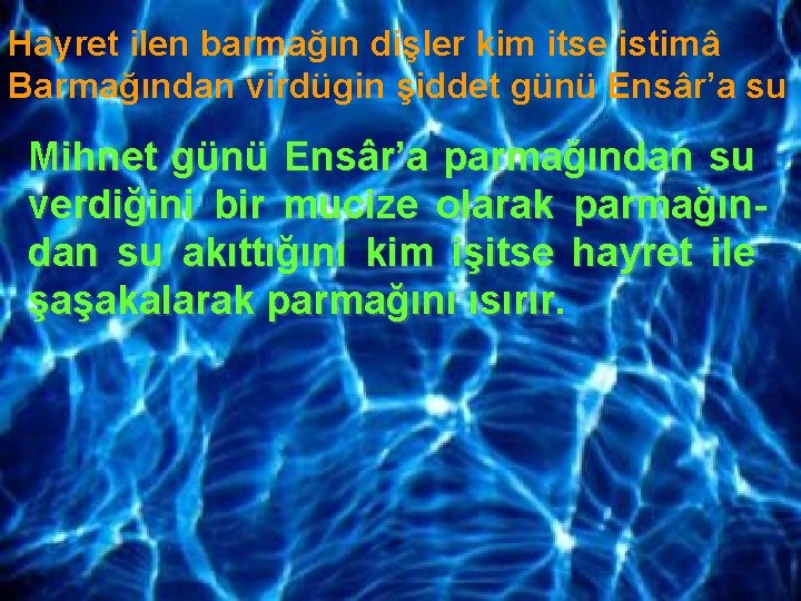 su kasdes konularna gre tasnif edildiinde u balklar