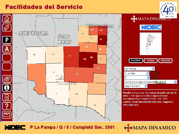Facilidades del Servicio P La Pampa / Q / 8 / Completó Sec. 2001