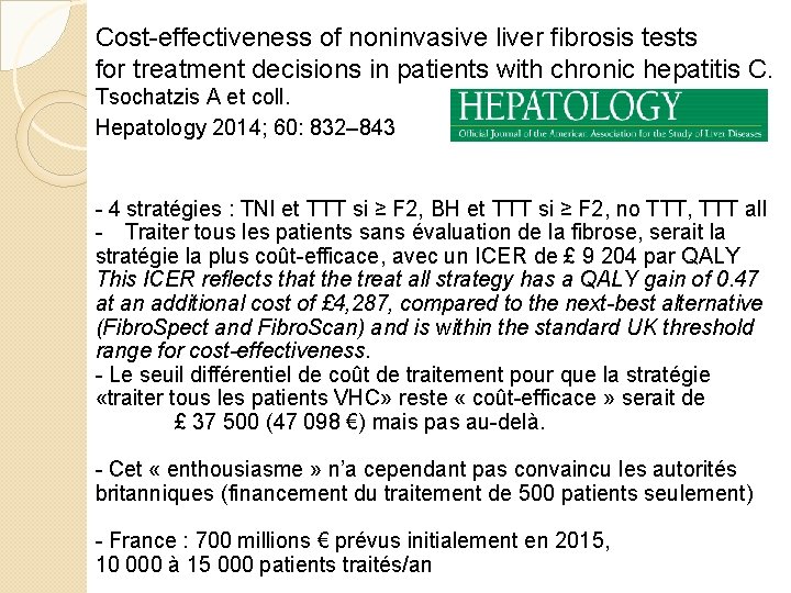 Cost-effectiveness of noninvasive liver fibrosis tests for treatment decisions in patients with chronic hepatitis