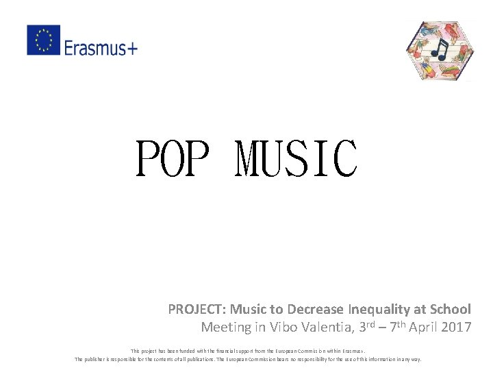 POP MUSIC PROJECT: Music to Decrease Inequality at School Meeting in Vibo Valentia, 3