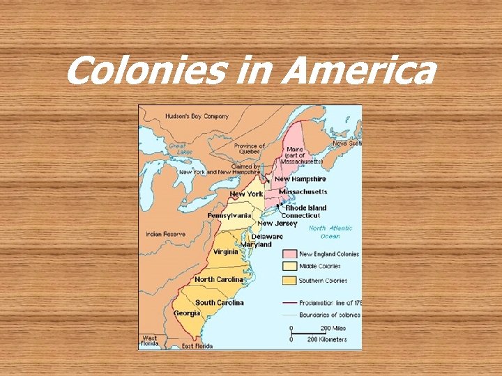 Colonies in America 