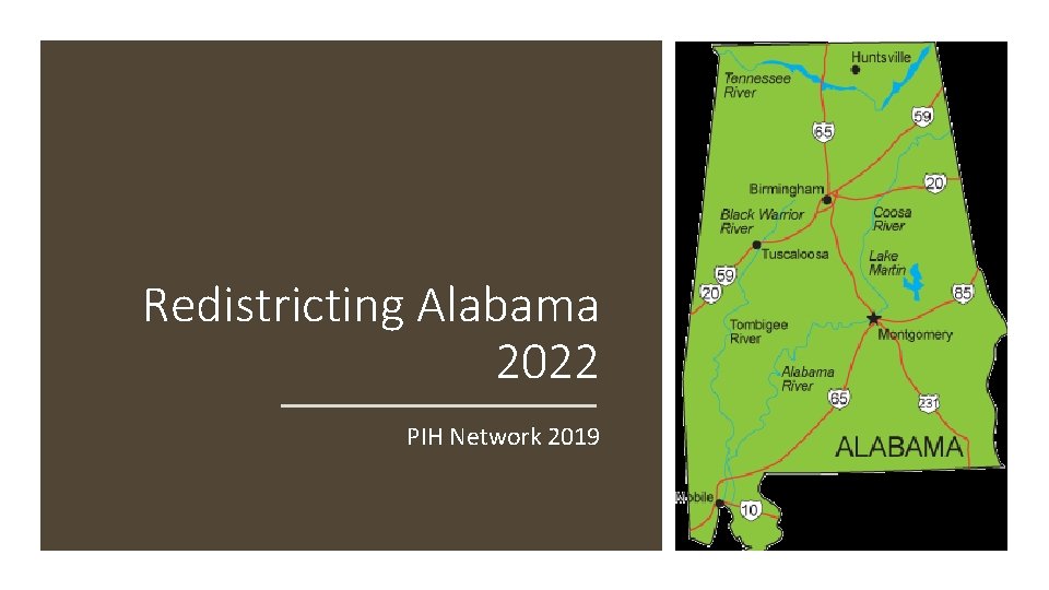 Redistricting Alabama 2022 PIH Network 2019 