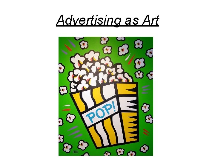 Advertising as Art 