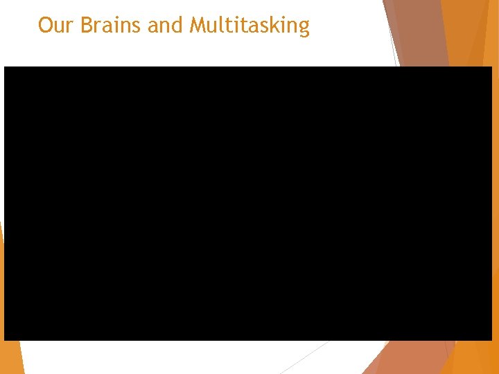 Our Brains and Multitasking 