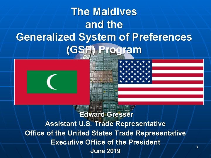 The Maldives and the Generalized System of Preferences