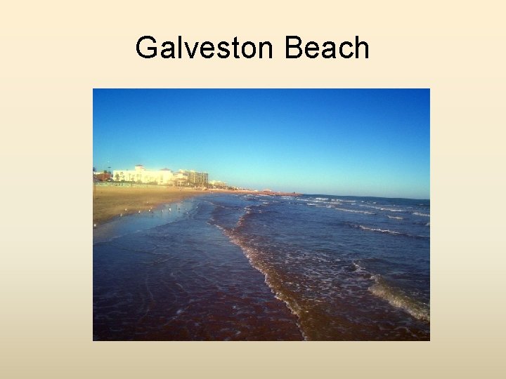Galveston Beach 