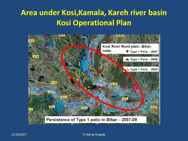 Area under Kosi, Kamala, Kareh river basin Kosi Operational Plan 12/23/2017 Dr Abhay Nirgude