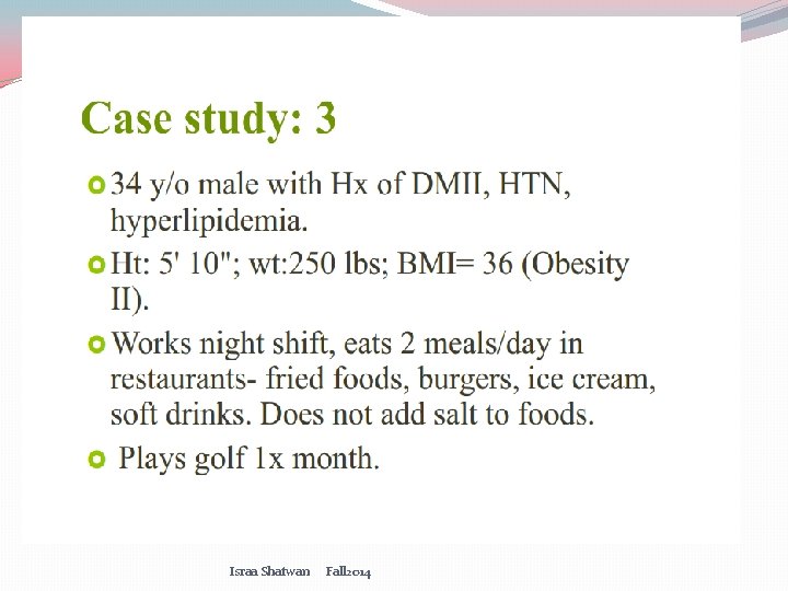 Israa Shatwan Fall 2014 