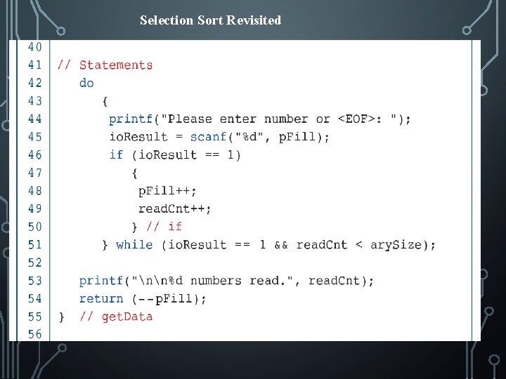 Selection Sort Revisited Computer Science: A Structured Programming Approach Using C 20 