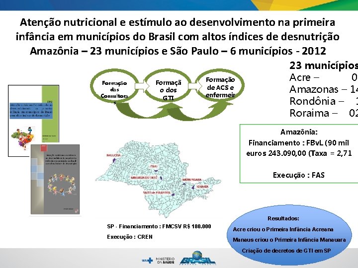 Atenção nutricional e estímulo ao desenvolvimento na primeira infância em municípios do Brasil com Atenção nutricional e estímulo ao desenvolvimento na primeira infância em municípios do Brasil com