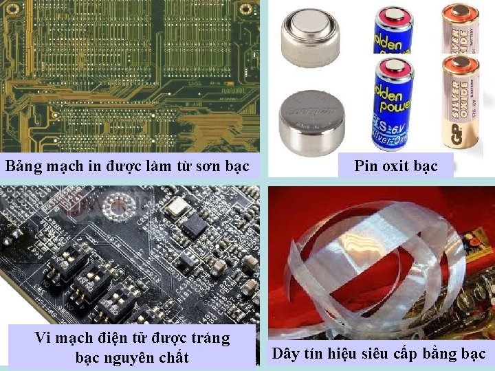 Bảng mạch in được làm từ sơn bạc Vi mạch điện tử được tráng