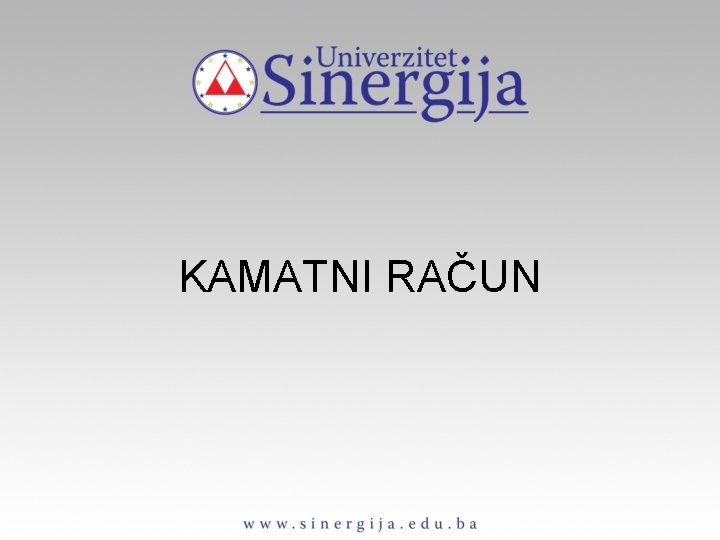 KAMATNI RAČUN 