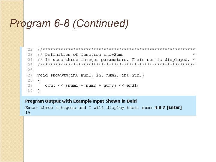 Program 6 -8 (Continued) 