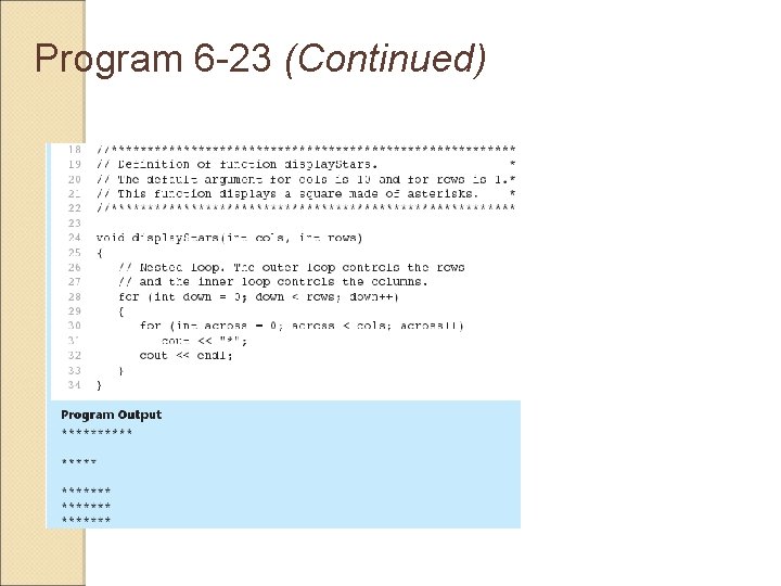 Program 6 -23 (Continued) 