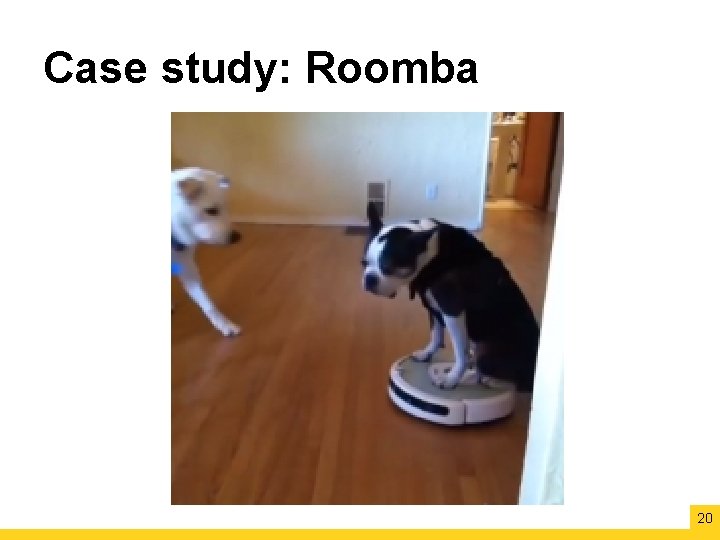 Case study: Roomba 20 