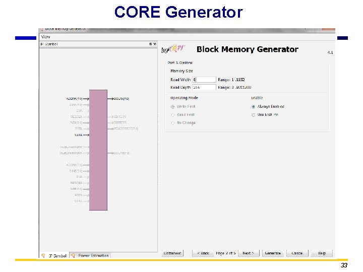 CORE Generator 33 