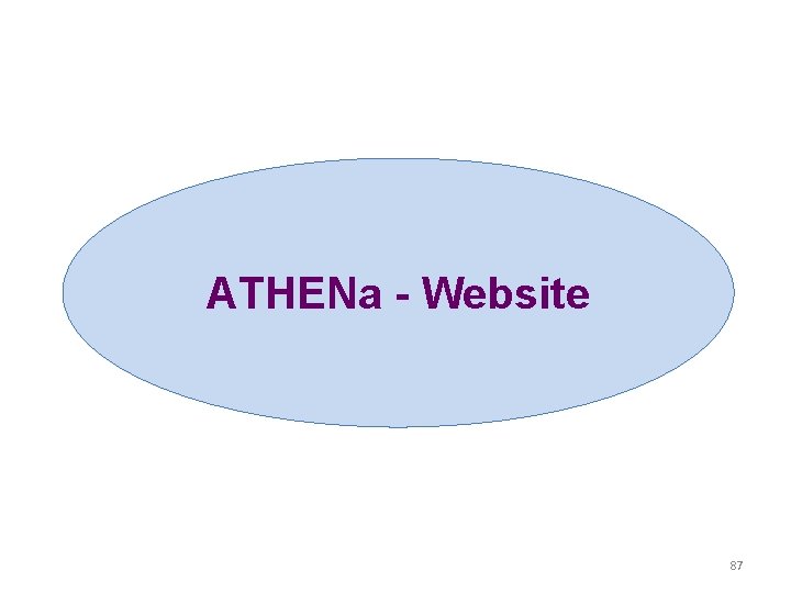 ATHENa - Website 87 