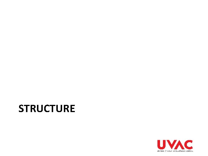 STRUCTURE STRUCTURE