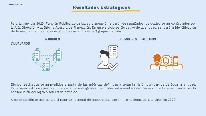 Función Pública Resultados Estratégicos Para la vigencia 2020, Función Pública actualiza su planeación a