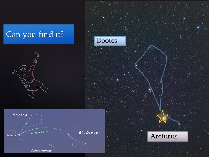 Can you find it? Bootes Arcturus Click for Answer 