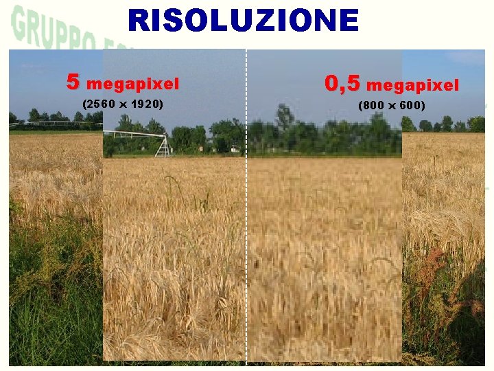 RISOLUZIONE 5 megapixel (2560 x 1920) 0, 5 megapixel (800 x 600) 