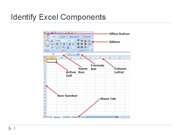 Identify Excel Components 5 