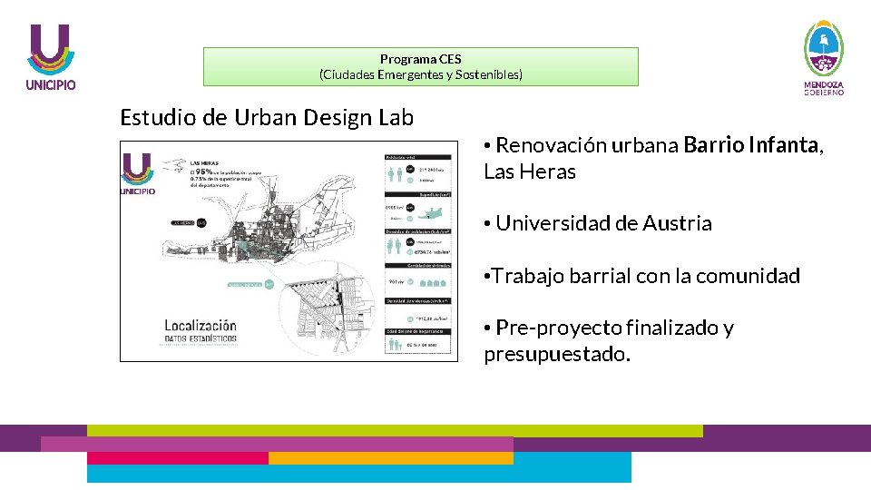 Programa CES (Ciudades Emergentes y Sostenibles) Estudio de Urban Design Lab • Renovación urbana