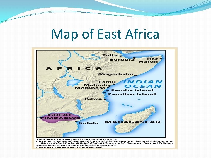 Map of East Africa 