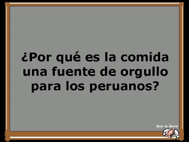 ¿Por qué es la comida una fuente de orgullo para los peruanos? Back to