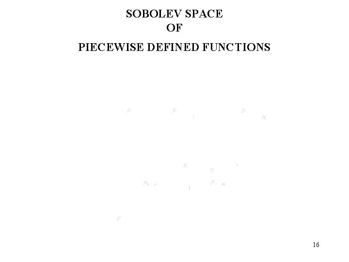 SOBOLEV SPACE OF PIECEWISE DEFINED FUNCTIONS 16 