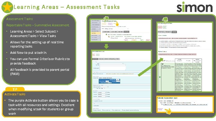 Learning Areas – Assessment Tasks: Reportable Tasks – Summative Assessment. • Learning Areas >