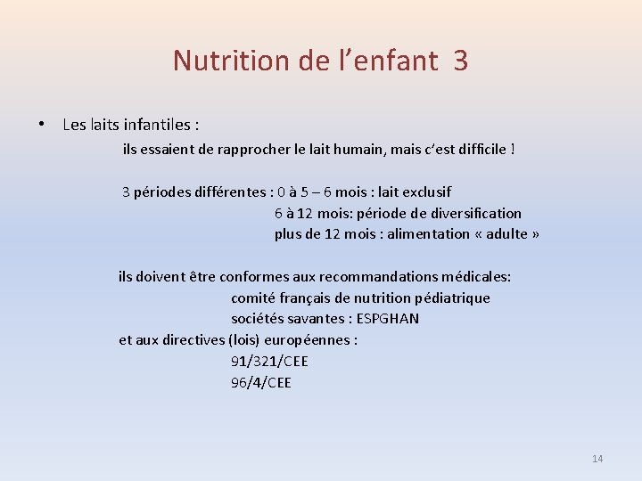 Alimentation Du Nourrisson Et Du Jeune Enfant Dr