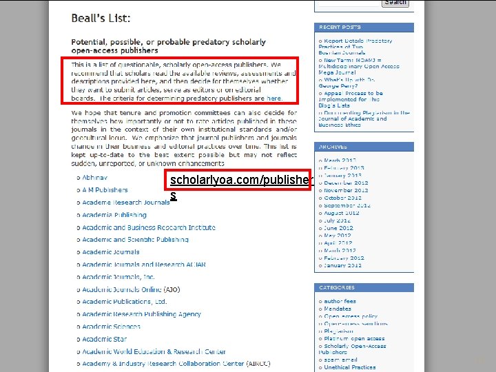 scholarlyoa. com/publisher s 13 