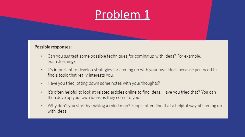 Problem 1 Problem 1