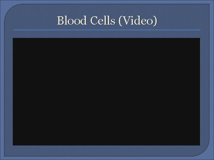 Blood Cells (Video) 