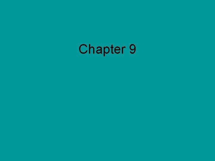 Chapter 9 