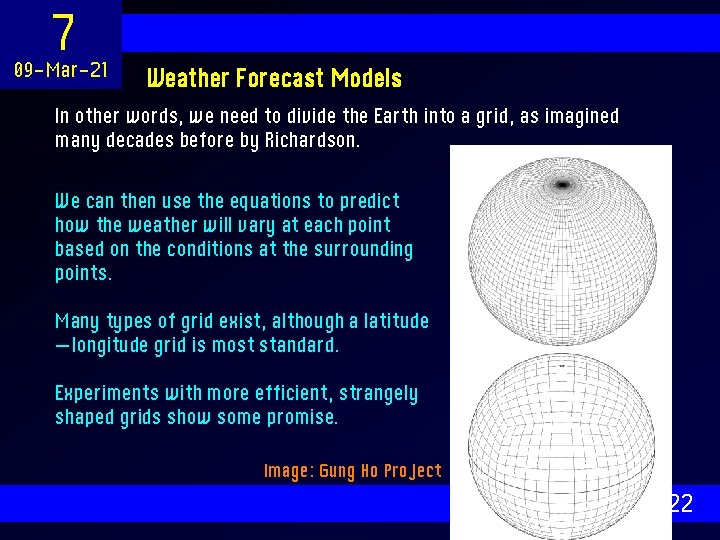 7 09 -Mar-21 Weather Forecast Models In other words, we need to divide the