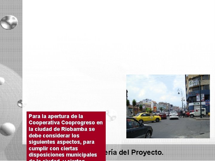 Para la apertura de la Cooperativa Cooprogreso en la ciudad de Riobamba se debe Para la apertura de la Cooperativa Cooprogreso en la ciudad de Riobamba se debe